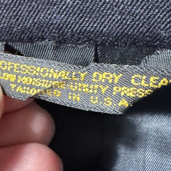 Pierre Cardin Men's Double Breasted Navy Blue Wool Jacket Blazer Size 53R - Picture 12 of 13